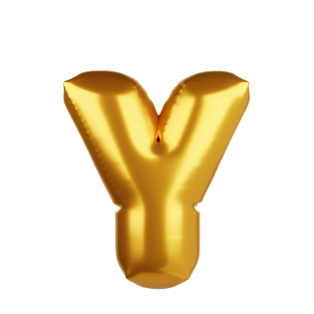 Balloon letter Y  3D Icon