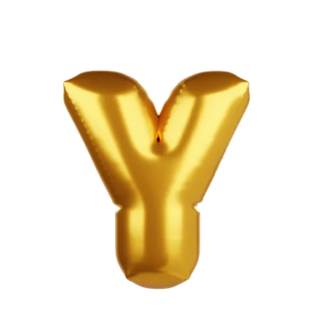 Balloon letter Y 3D Icon