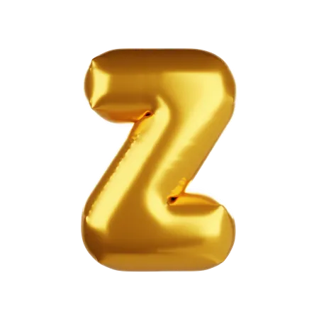 Balloon letter Z  3D Icon