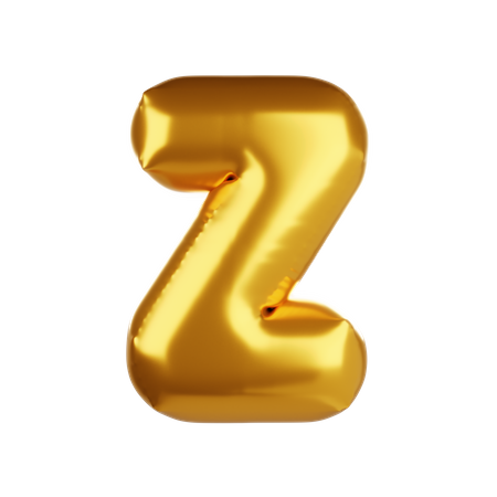 Balloon letter Z  3D Icon