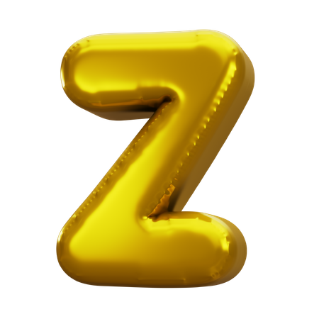 Balloon Letter Z  3D Icon
