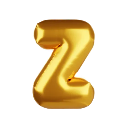 Balloon letter Z 3D Icon
