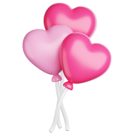 Balloon Love  3D Icon