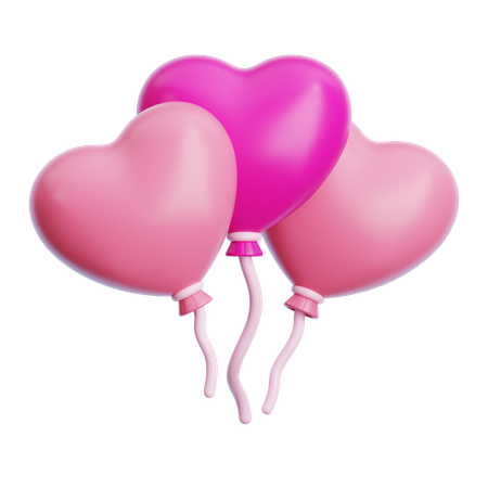 Balloon Love  3D Icon