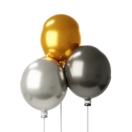 Balloon Mix Colour  3D Icon