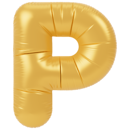 Balloon P  3D Icon
