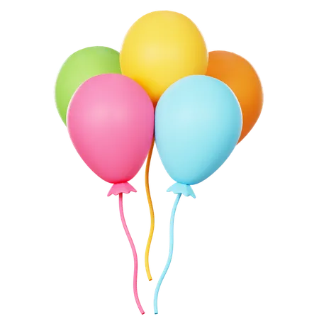 Balloon Party  3D Icon