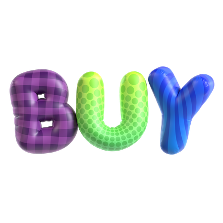 Balloon Text Buy  3D Icon