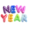 Balloon Text New Year