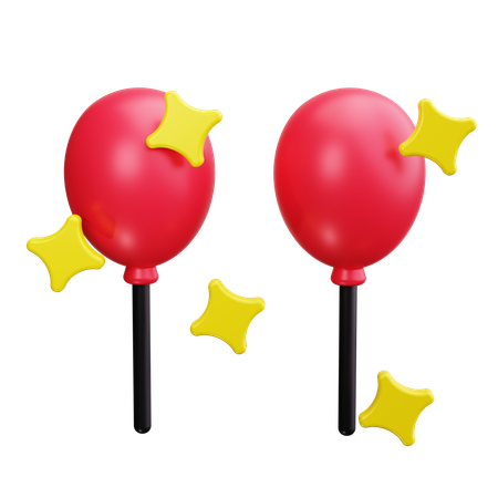 Balloons  3D Icon