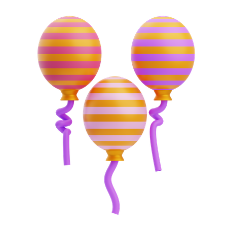 Balloons  3D Icon