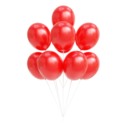 Balloons  3D Icon