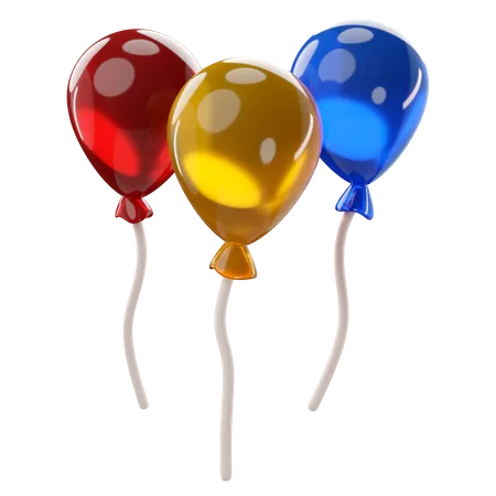 Balloons  3D Icon