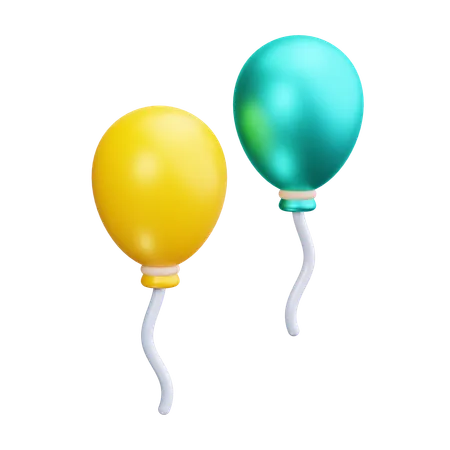 Balloons  3D Icon