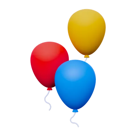 Balloons  3D Icon