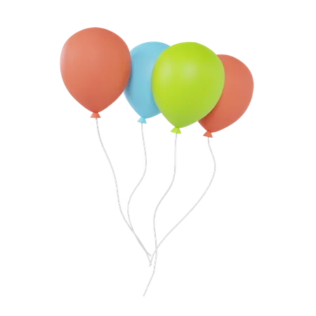 Balloons  3D Icon