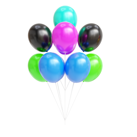 Balloons  3D Icon