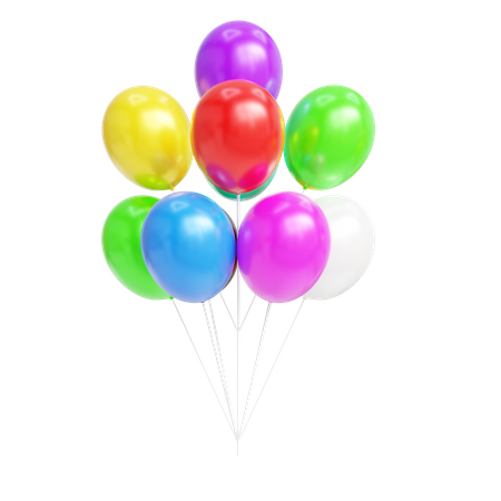 Balloons  3D Icon