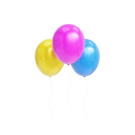 Balloons  3D Icon