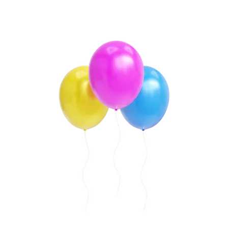 Balloons  3D Icon