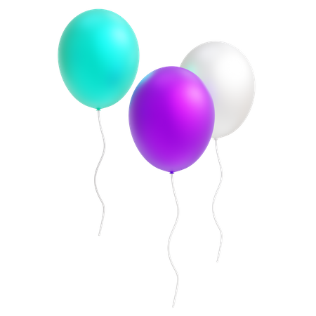 Balloons  3D Icon