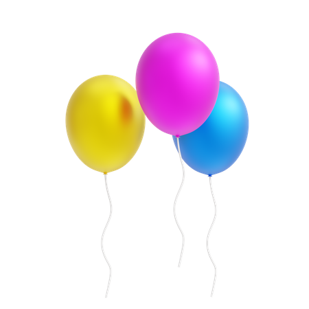 Balloons  3D Icon