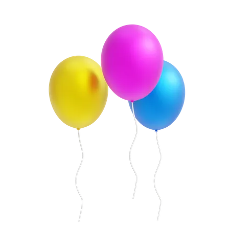 Balloons  3D Icon