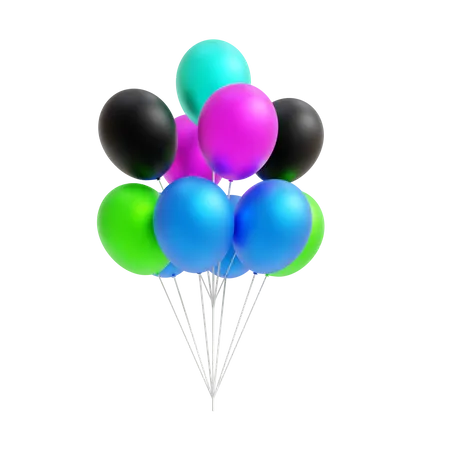 Balloons  3D Icon