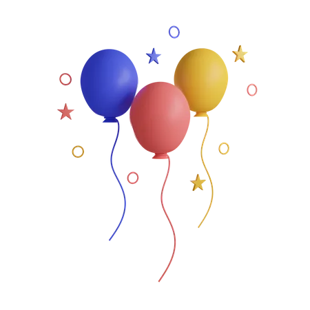 Balloons  3D Icon