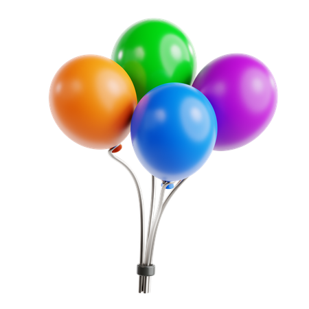 Balloons  3D Icon