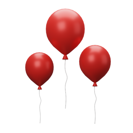 Balloons  3D Icon