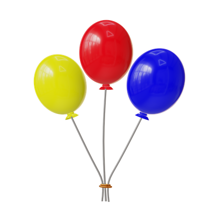 Balloons  3D Icon