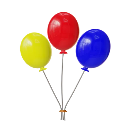 Balloons  3D Icon