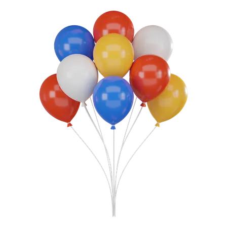 Balloons  3D Icon