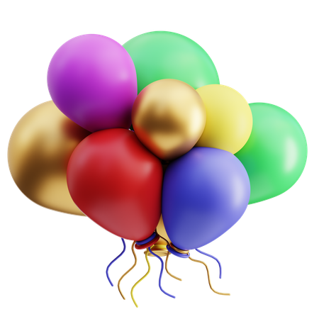 Balloons  3D Icon