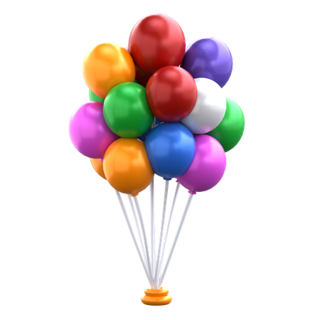 Balloons  3D Icon