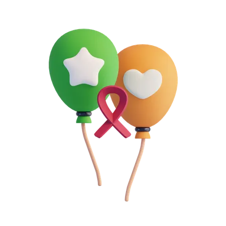 Balloons  3D Icon