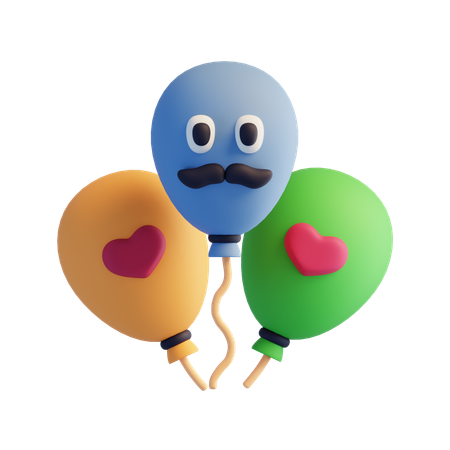 Balloons  3D Icon