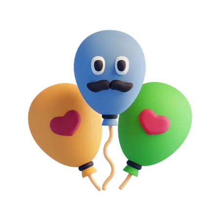 Balloons  3D Icon