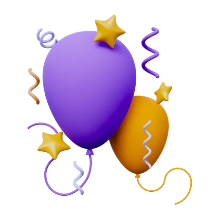 Balloons  3D Icon