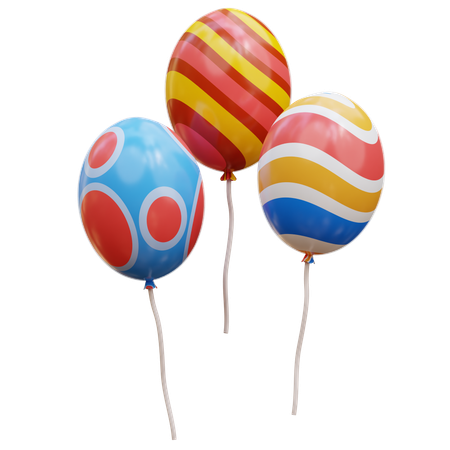 Balloons  3D Icon