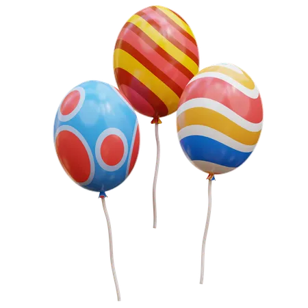 Balloons  3D Icon