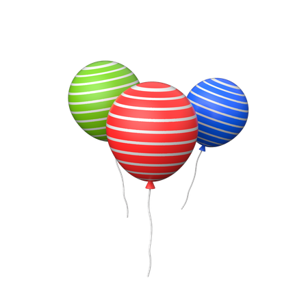 Balloons  3D Icon