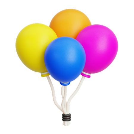 Balloons  3D Icon