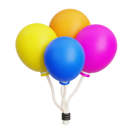 Balloons  3D Icon