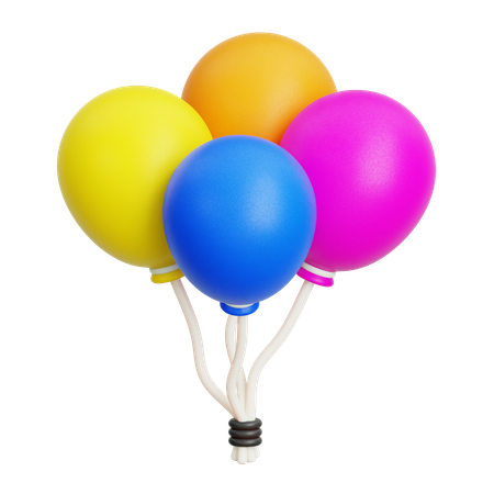 Balloons  3D Icon