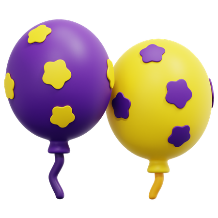 Balloons  3D Icon