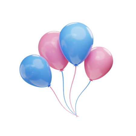 Balloons  3D Icon