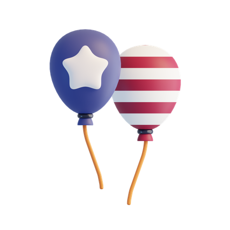 Balloons  3D Icon