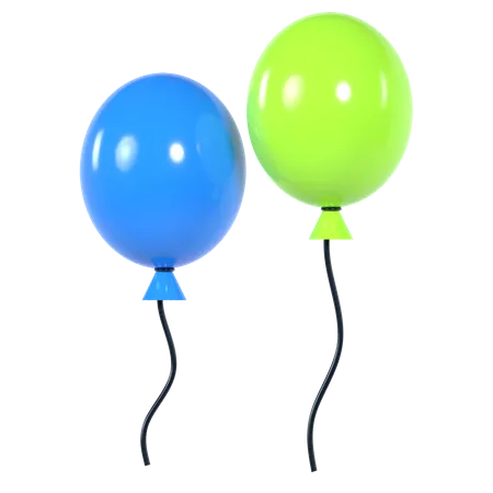 Balloons 3D Illustration
